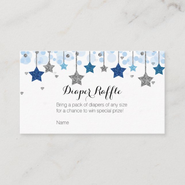Silver Twinkle Twinkle Star - Carte de rabat de co (Devant)