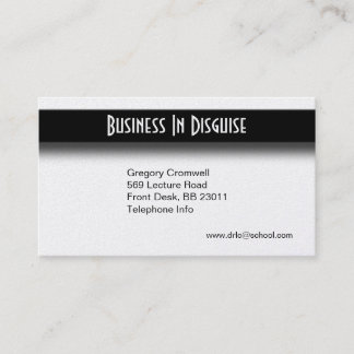 Silver Two Sided Business Card