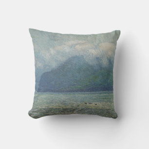 Silver Veil and Golden Gate by Childe Hassam Throw Pillow