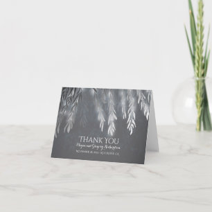 Silver Vintage Willow Tree Wedding Thank You