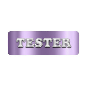Silver Violet Purple 3D Tester Sample Contaners