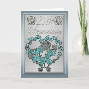 Silver Wedding Anniversary 25th Anniversary Invitation