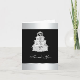 Silver Wedding Anniversary Thank You Cards