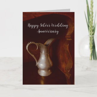 Silver wedding anniversary wish 25 years card