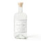 Silver Wedding Liquor Bottle Label Thank You