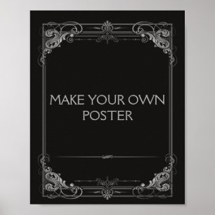 SILVER Wedding or Party Sign make your own
