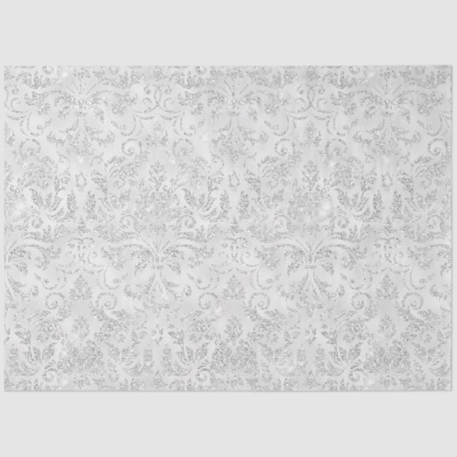 Silver  Wedding Tissue Paper (Front)