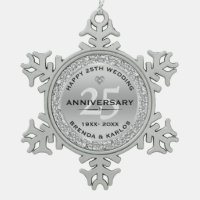 Silver & white diamonds 25th wedding Anniversary