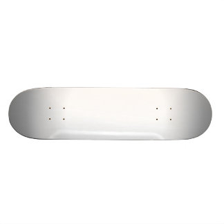 Silver & White Radial Fade Skateboard
