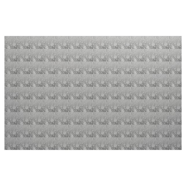 Silver,William Morris,redesigned,floral,pattern,vi Fabric (Yard)