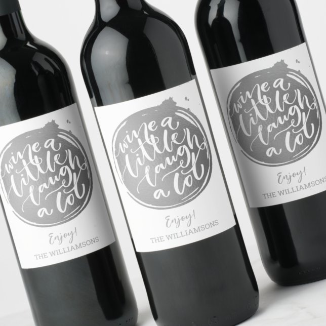 Silver Wine Lover Wine Label (Creator Uploaded)
