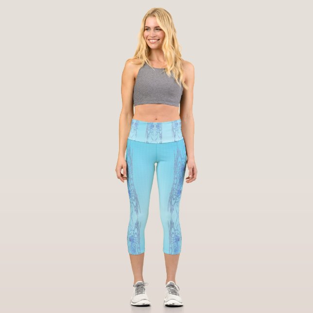 Silver Wings Capri Leggings (Front)