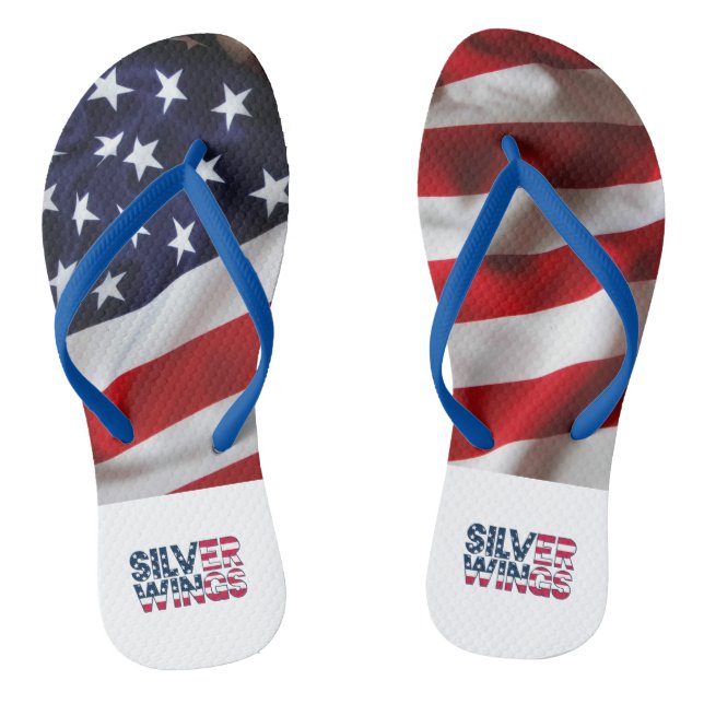 Silver Wings Flip Flops (Footbed)