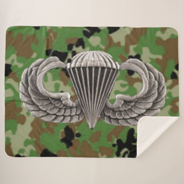 SILVER WINGS SHERPA BLANKET (Front (Horizontal))