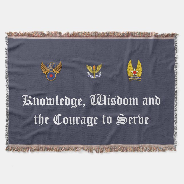 Silver Wings Throw Blanket (Front)