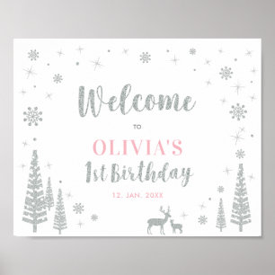 Silver Winter Girl 1er anniversaire Affiche de bie