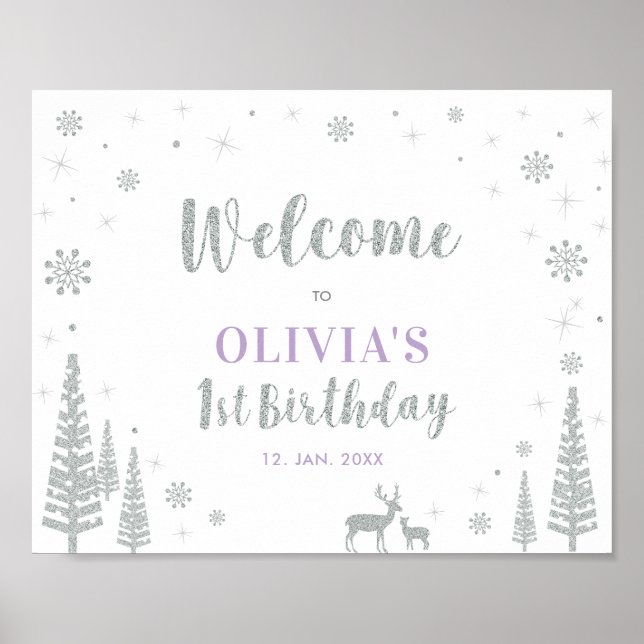 Silver Winter Girl 1er anniversaire Affiche de bie (Devant)
