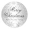Silver Winter Wonderland Christmas Holiday Sticker