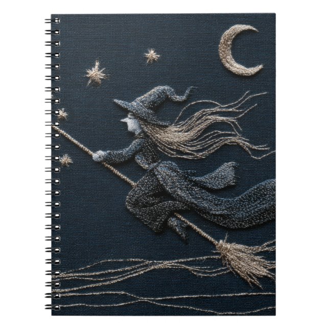 Silver Witch Moonlit Sky Notebook (Front)