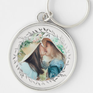 Silver Wreath Keychain