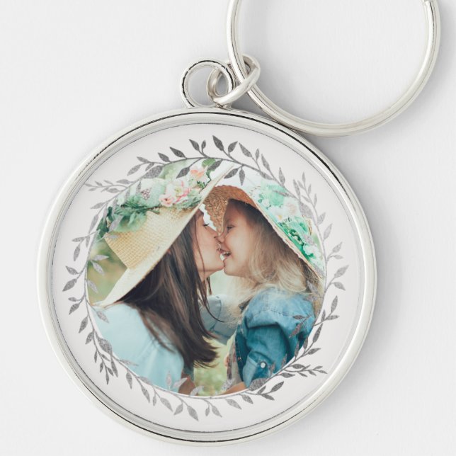 Silver Wreath Keychain (Front)