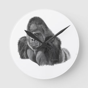 Silverback Gorilla Clock Gorilla watch