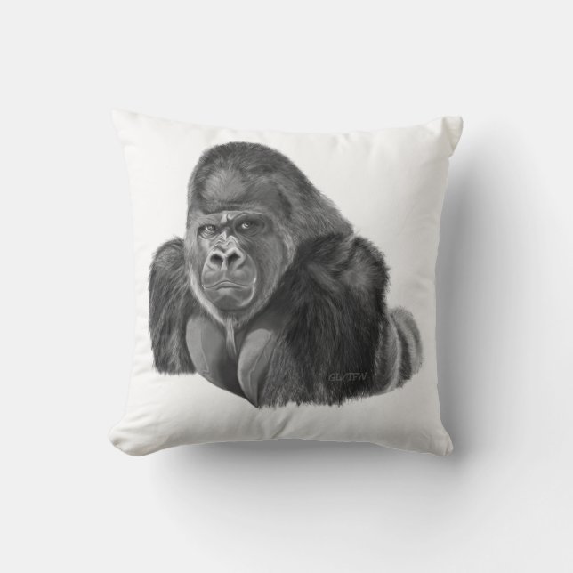 Silverback Gorilla cushion Gorilla Cushion (Front)