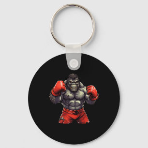 Silverback Gorilla Gym Apparel Body Building Boxin Keychain