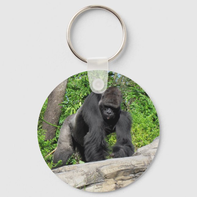 Silverback Gorilla Keychain (Front)