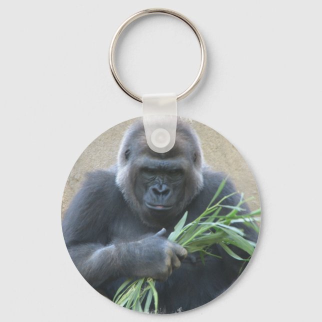 Silverback Gorilla Keychain (Front)
