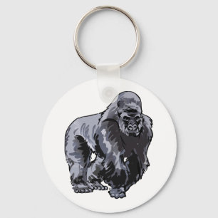 Silverback Gorilla Keychain