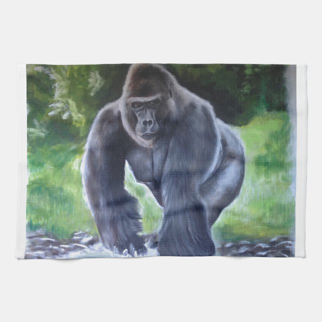 Silverback Gorilla Kitchen Towel (Horizontal)