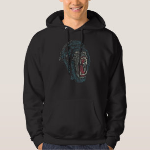 Silverback Gorilla Tatto Gym Hoodie
