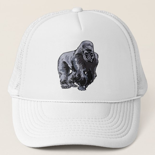 Silverback Gorilla Trucker Hat (Front)