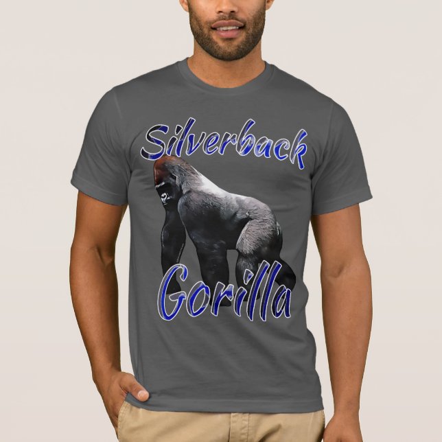 Silverback Gorilla Zoo Animal Primate T-Shirt (Front)