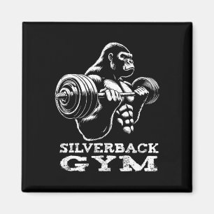 Silverback Gym Gorilla Weightlifting Workout Fitne Magnet