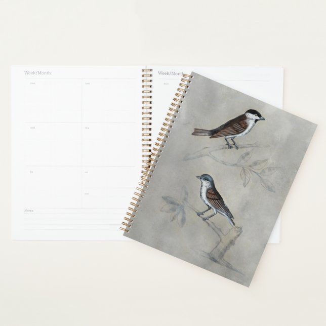 Silvered Aviary | A Pair Of Birds Planner (Display)
