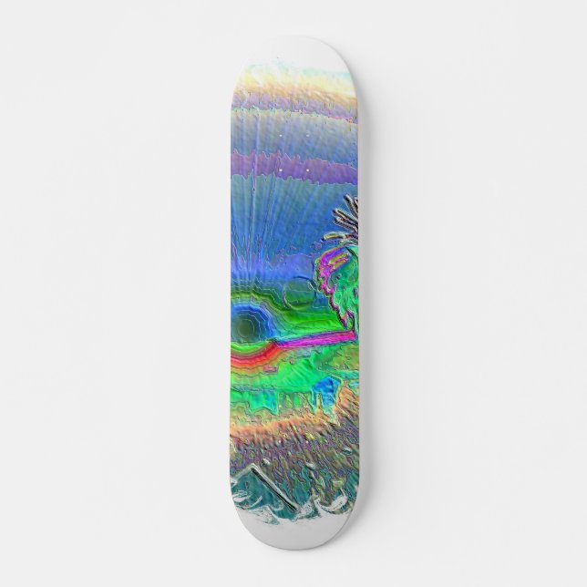 Silverlake Sunset Negative Oval Skateboard (Front)