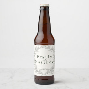 Silverleaf Elven Wedding Beer Bottle Label