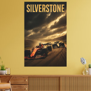 Silverstone Circuit British Grand Prix F1 MotoGP 2 Canvas Print