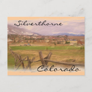 Silverthorne Colorado scenery postcard