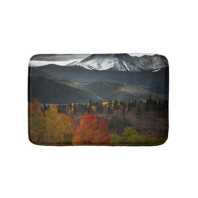Silverthorne mountains in Colorado USA Bath Mat (Front)