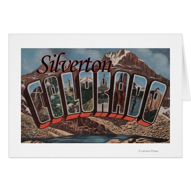 Silverton, Colorado - Large Letter Scenes (Front Horizontal)