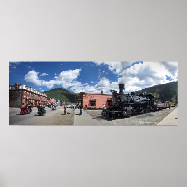 Silverton Colorado Narrow Guage Train Poster (Front)