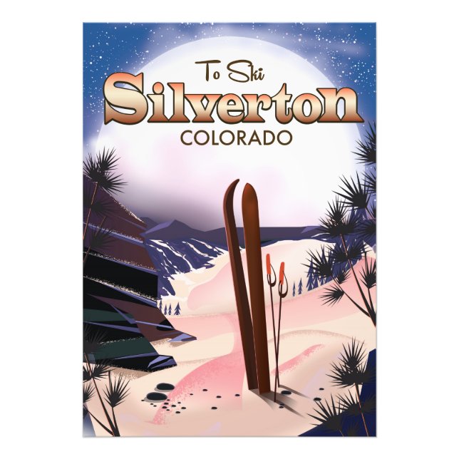 Silverton Colorado ski poster (Front)
