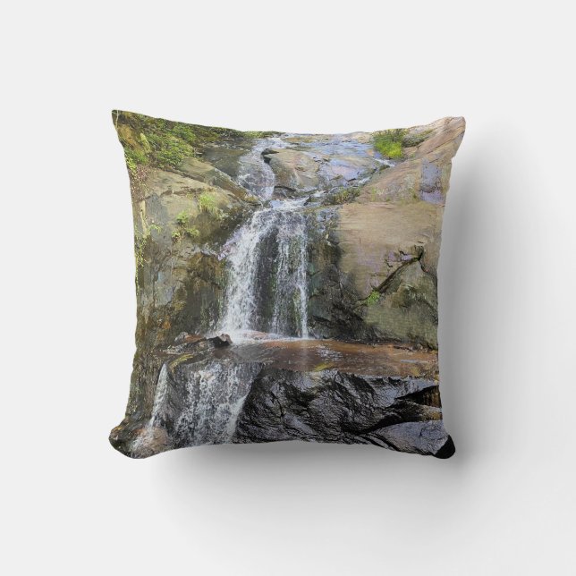Silvervale Falls Serenity Throw Pillow (Front)