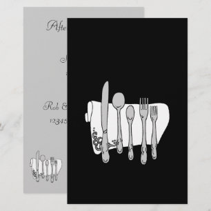 Silverware Custom Black White Template 5.5x8.5"