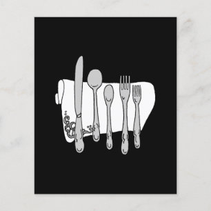 Silverware Custom Menu Flyer Template