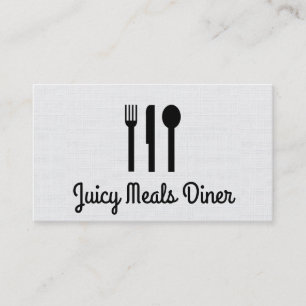 Silverware / Linen Pattern Business Card