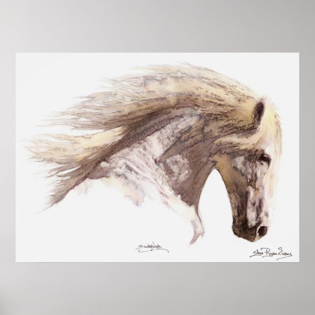 SILVERWIND (water-colour) Art Poster (Front)